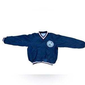 Retro Men’s Large Guelph Stanley Stick Hockey Association Pullover Jacket Blue